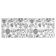 thumbnail image 1 of Doodle Sports Icons Pattern Kitchen Rug Mat,Kitchen Runner Rugs Non Skid Washable,Decorative Kitchen Floor Mats for Kitchen,Sink,Laundry,17"X47", 1 of 5