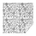 thumbnail image 1 of Doodle Sports Icons Pattern Square Tablecloth,Waterproof Square Table Cover,Wipeable Spillproof Washable Table Cover for Home Kitchen Party Decor 52"x52"(132x132cm), 1 of 6