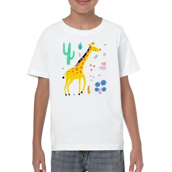 Doodle Style Giraffe T-Shirt Juniors -Image by Shutterstock,  x-Small