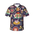 thumbnail image 1 of Doodle Teapot Men'S 3d Print Casual Button Down Shirts, Novelty Hawaiian Short Sleeves 3xl, 1 of 8