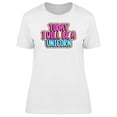 thumbnail image 1 of Doodle Today Ill Be A Unicorn T-Shirt Women -Image by Shutterstock, Female XX-Large, 1 of 2