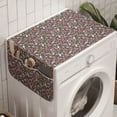 thumbnail image 1 of Doodle Washing Machine Organizer, Kawaii Bunnies and Clouds Heart Eyed Skulls Japanese Anime Design Print, Anti-slip Fabric Top Cover for Washer and Dryer, Multicolor, by Ambesonne, 1 of 1