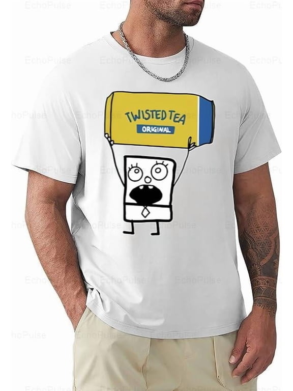 Doodlebob Twisted Tea Funny Drinking Cartoon Parody Meme Graphic Unisex T-Shirt