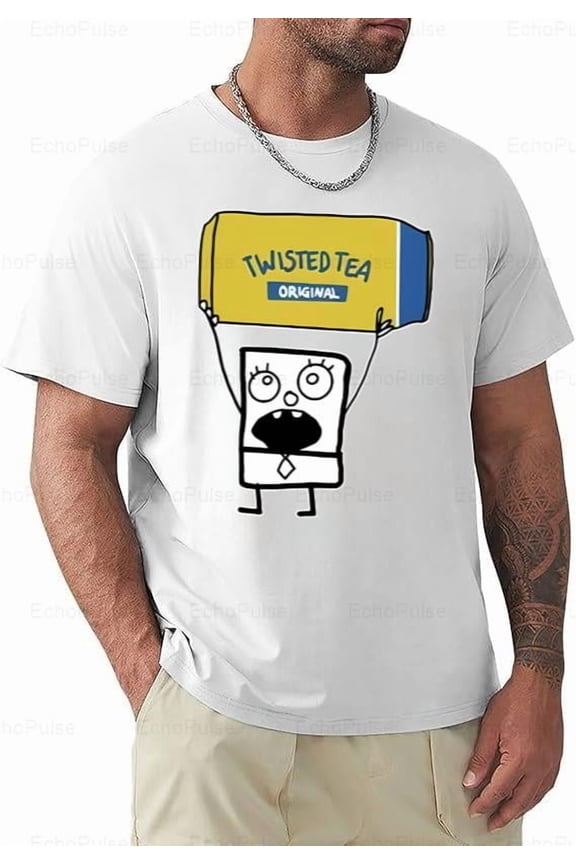 Doodlebob Twisted Tea Funny Drinking Cartoon Parody Meme Graphic Unisex T-Shirt