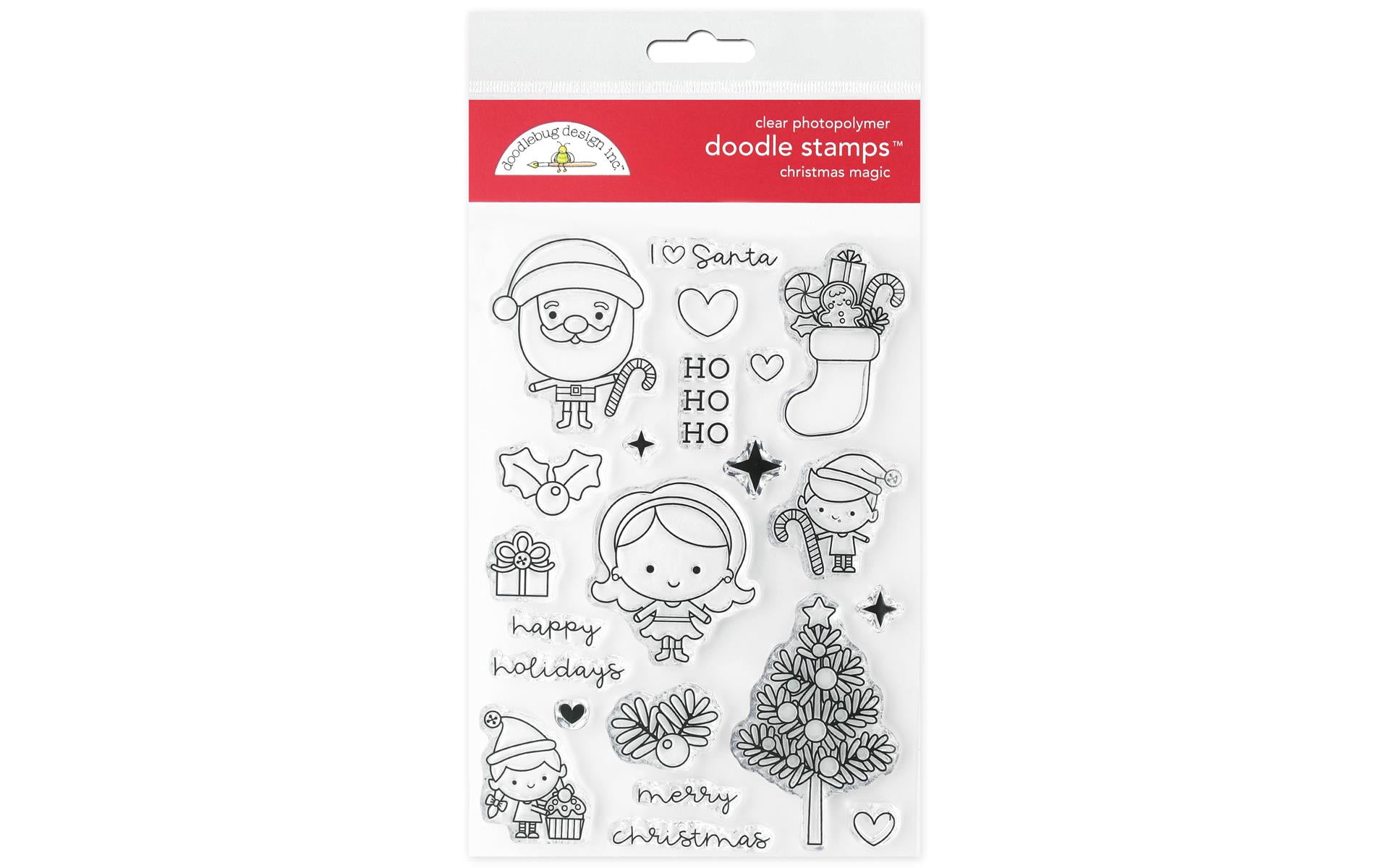 Doodlebug Clear Doodle StampsChristmas Magic