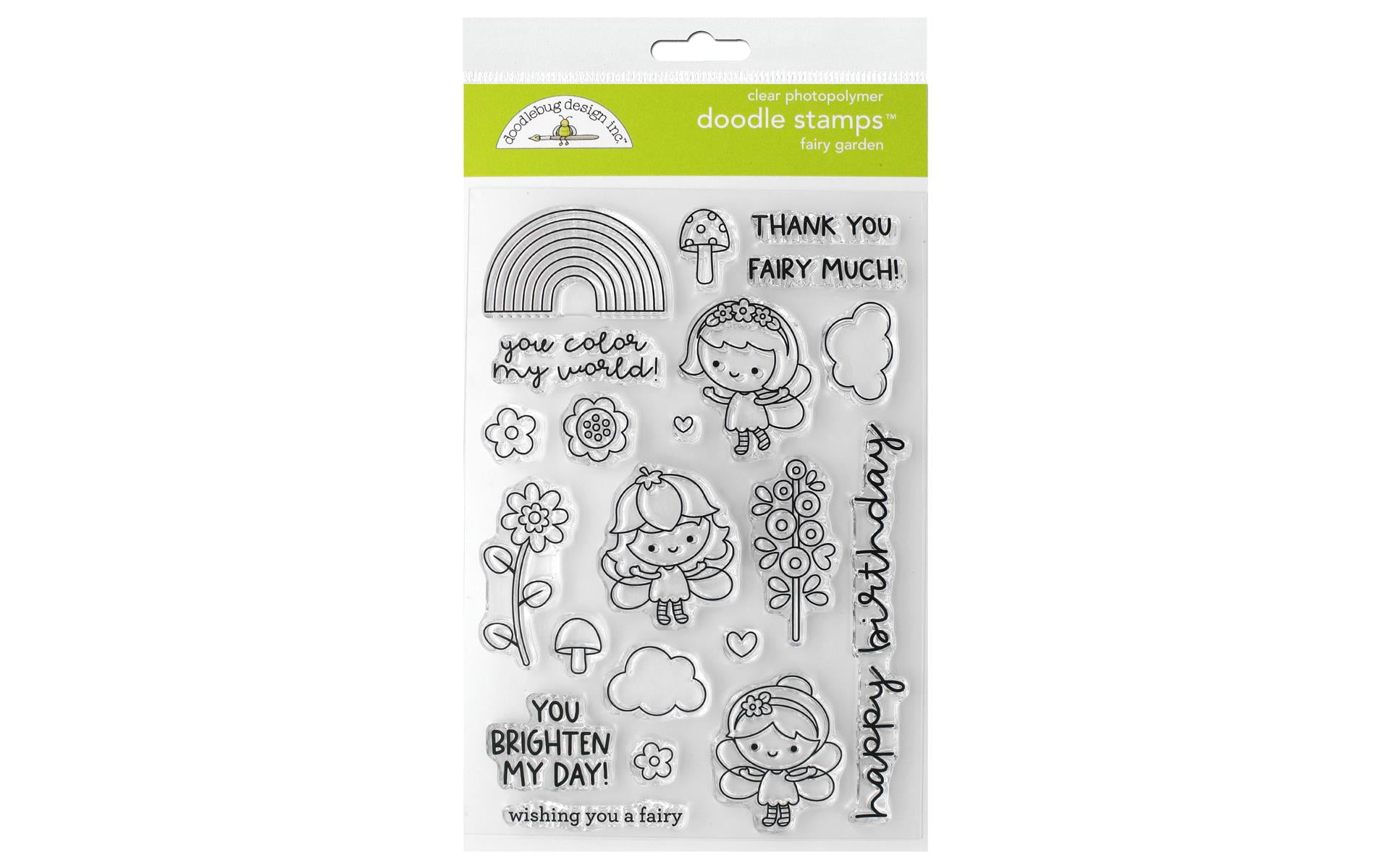 Doodlebug Collection Fairy Garden Doodle Stamps Fairy Garden - Walmart.com, image size:1920x1200