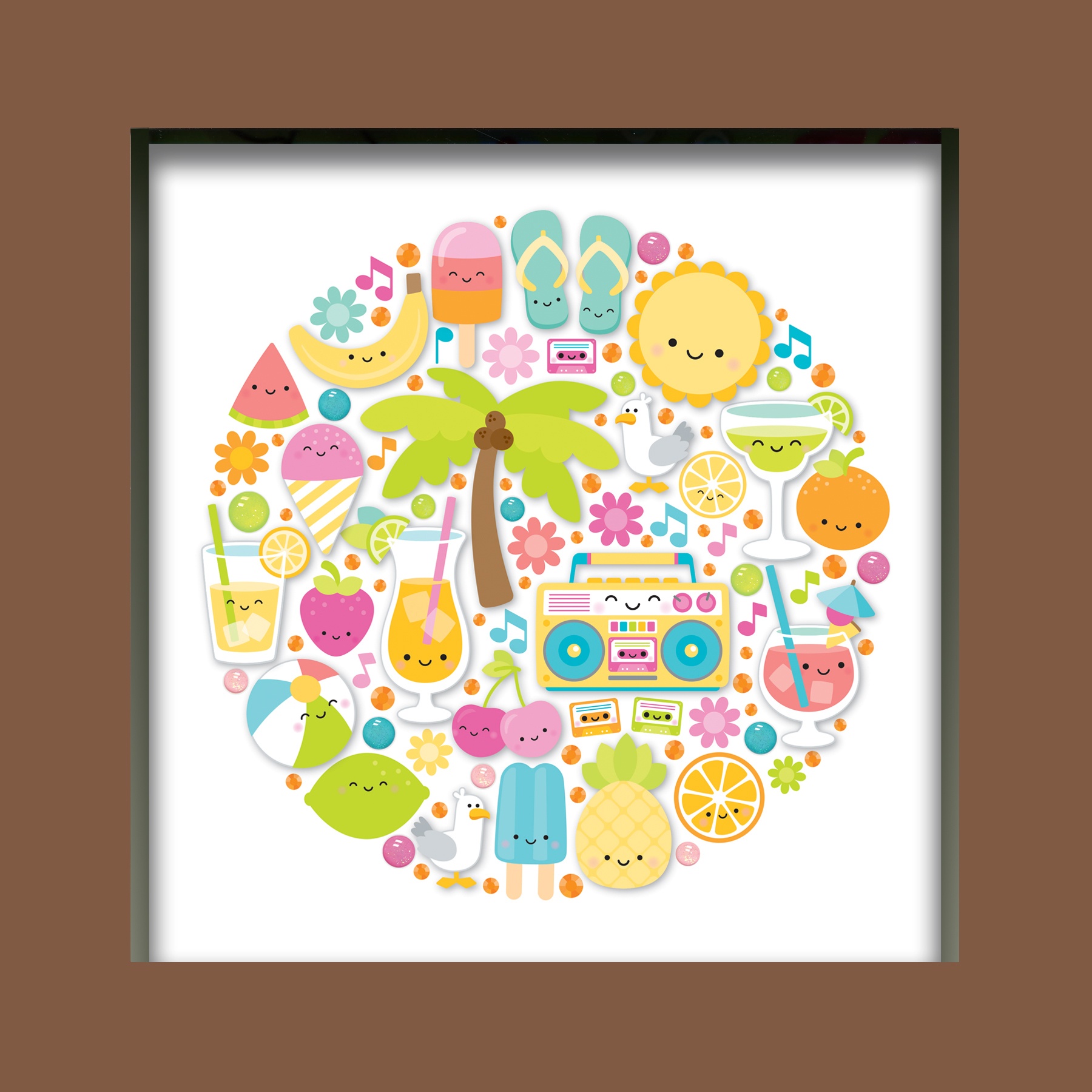 Doodlebug Design Shadow Box Insert KitSweet Summer