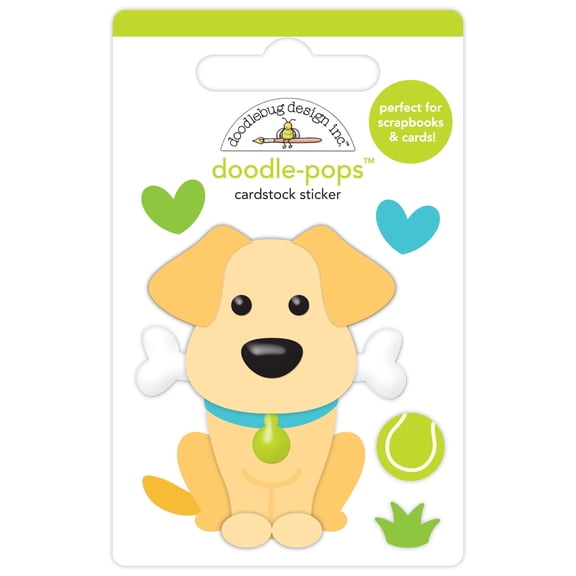 Doodlebug Doodle-Pops 3D Stickers-Good Boy