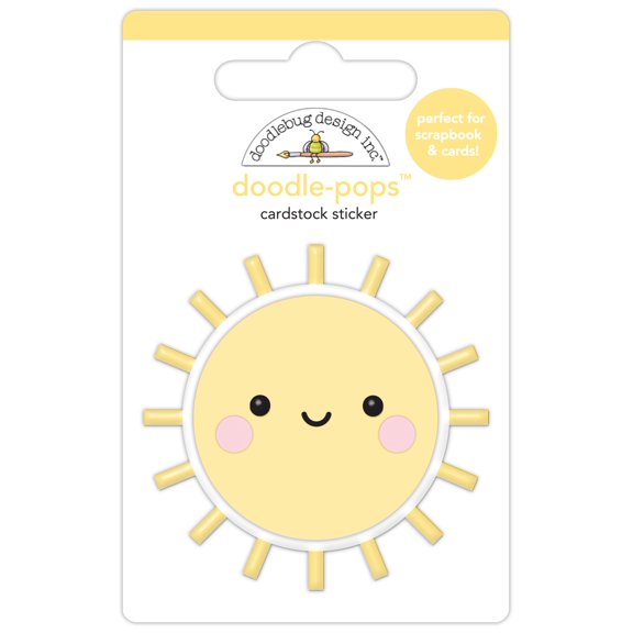 Doodlebug Doodle-Pops 3D Stickers-Good Day Sunshine, Butterfly Kisses