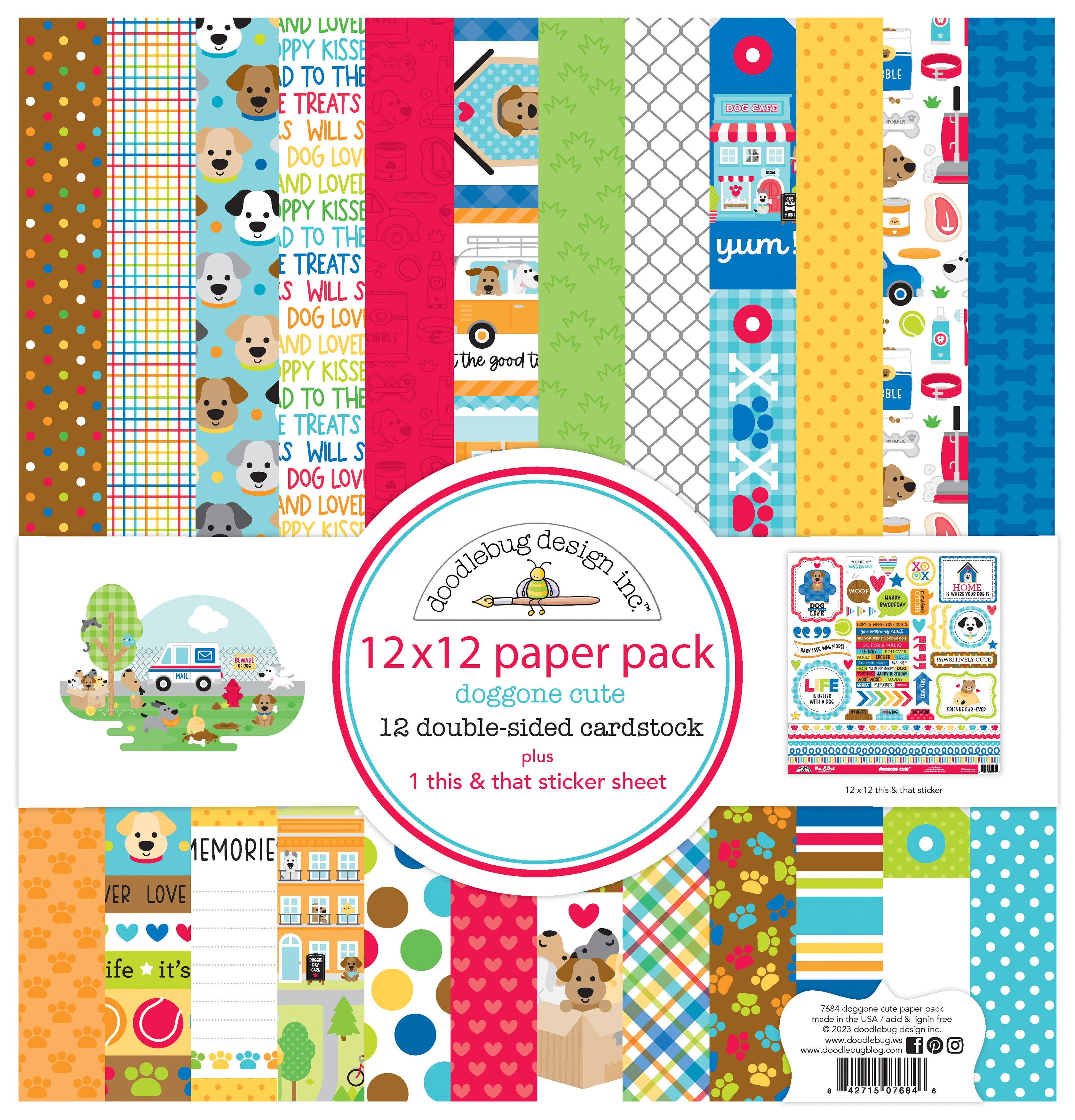 Doodlebug Double-Sided Paper Pack 12