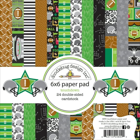 Doodlebug Double-Sided Paper Pad, 6" x 6", 24pk
