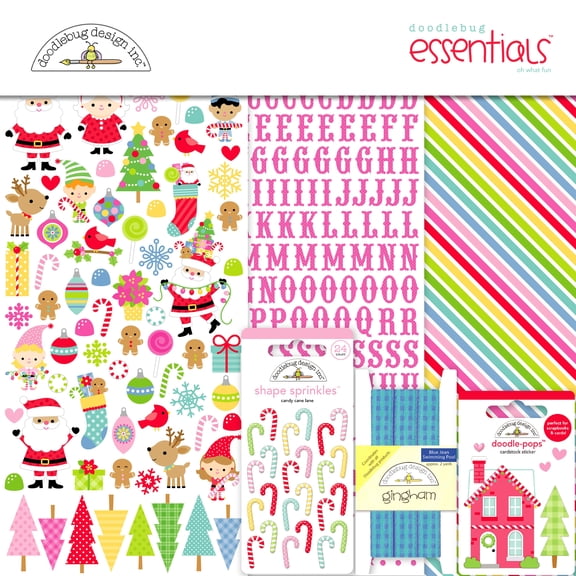 Doodlebug Essentials Page Kit 12"X12"-Oh What Fun