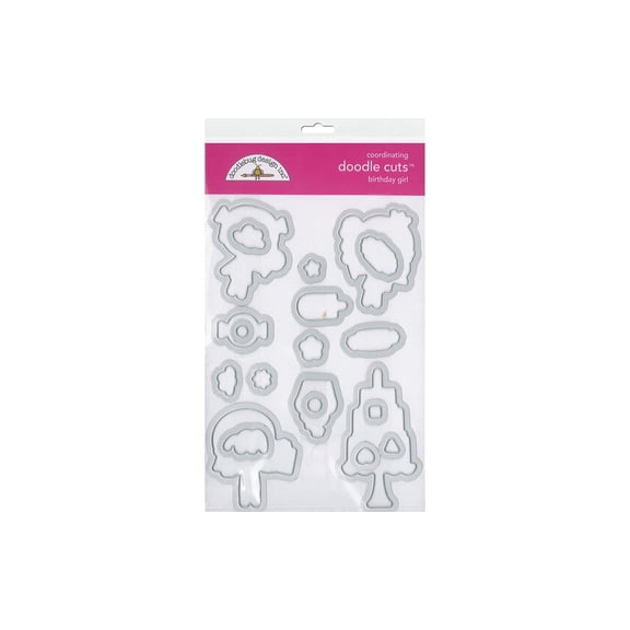 Doodlebug Hey Cupcake Doodle Cuts Die BirthdayGirl