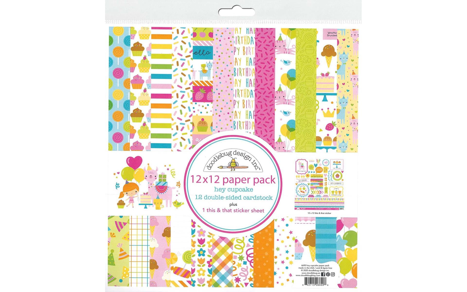 Doodlebug Hey Cupcake Paper Pack 12x12