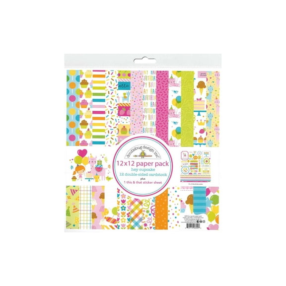Doodlebug Hey Cupcake Paper Pack 12x12
