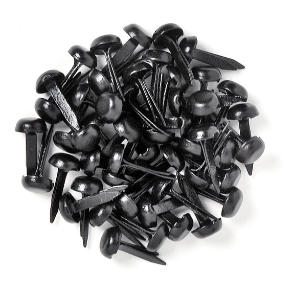 Doodlebug Mini Brads .125" 25/Pkg-Beetle Black