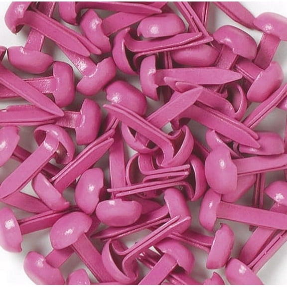 Doodlebug Mini Brads .125" 25/Pkg-Bubble Gum