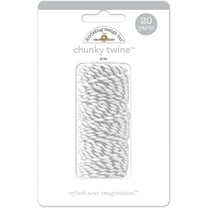 Doodlebug Monochromatic Chunky Twine 20yd-Gray