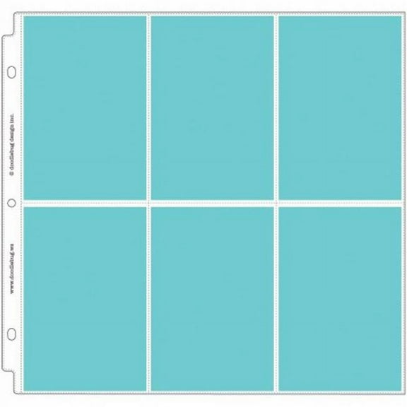 Doodlebug Page Protectors 12"X12" 12/Pkg-(6) 4"X6" Pockets