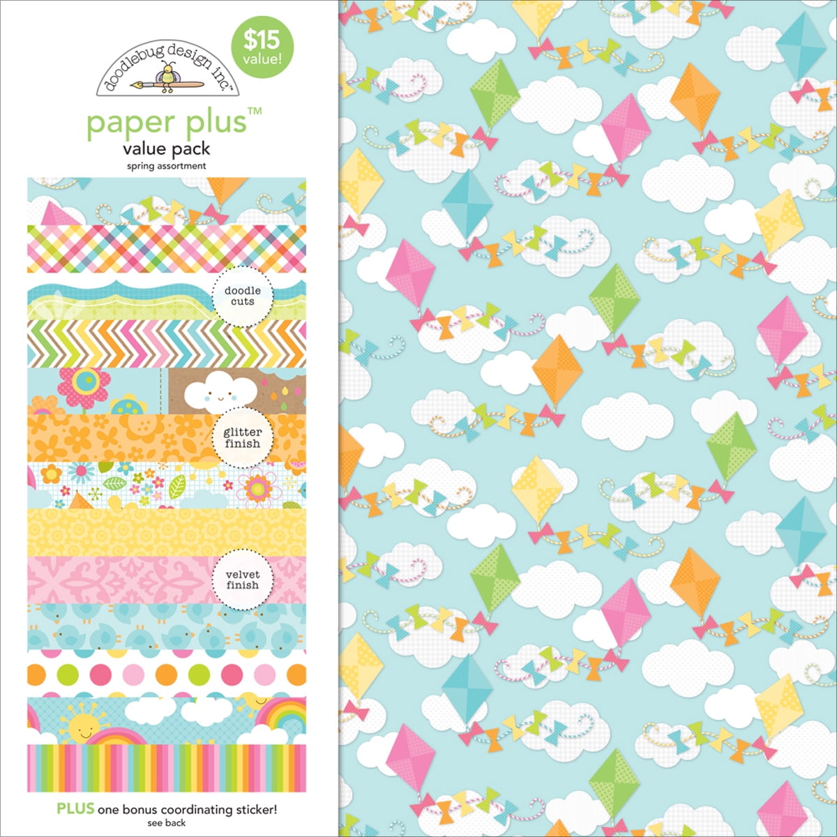 Doodlebug Paper Plus Value Pack 12