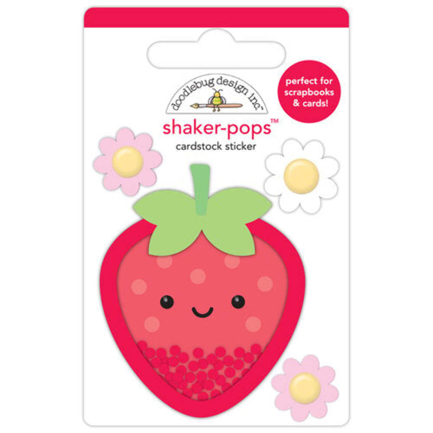 Doodlebug Shaker-Pops 3D Sticker-Berry Sweet