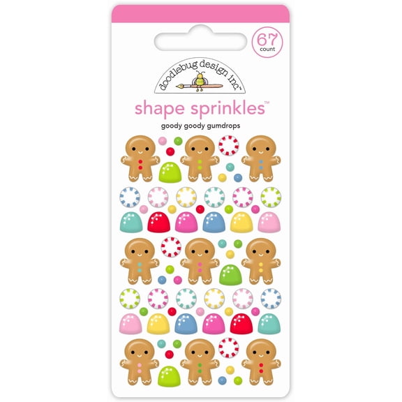 Doodlebug Sprinkles Adhesive Glossy Enamel Dots-Goody Goody Gumdrops