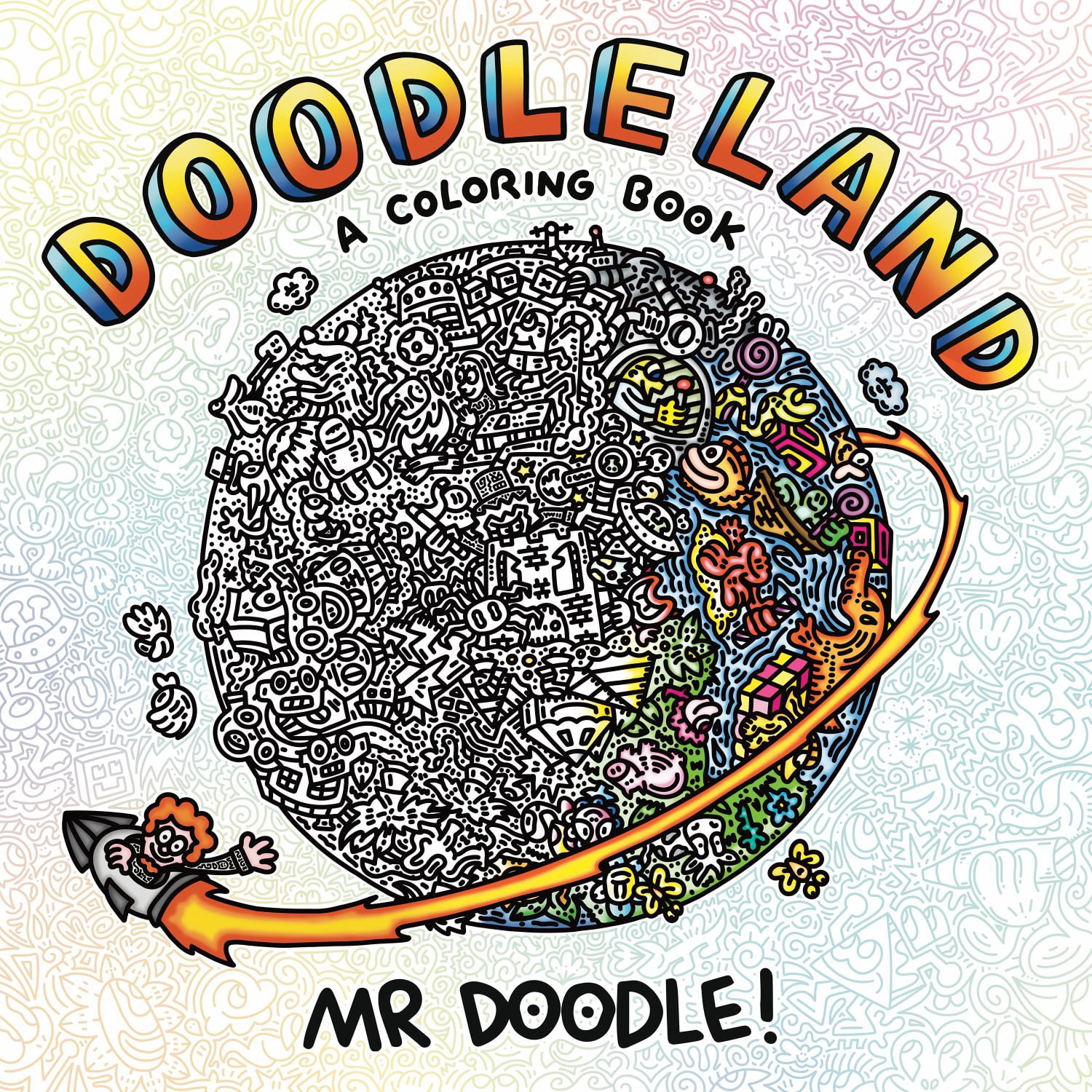 Mr.doodle リソグラフ MR. DOODLE, DoodleLand, Coloring Book, 96 Pages, Creative Art