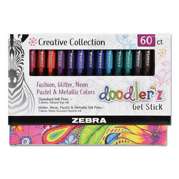 Doodler'z Gel Pen, Stick, Bold 1 Mm, Assorted Ink And Barrel Colors, 60/pack | Bundle of 2 Packs