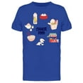 thumbnail image 1 of Doodles, Chinese Food T-Shirt Women -Image by Shutterstock, Female x-Large, 1 of 2