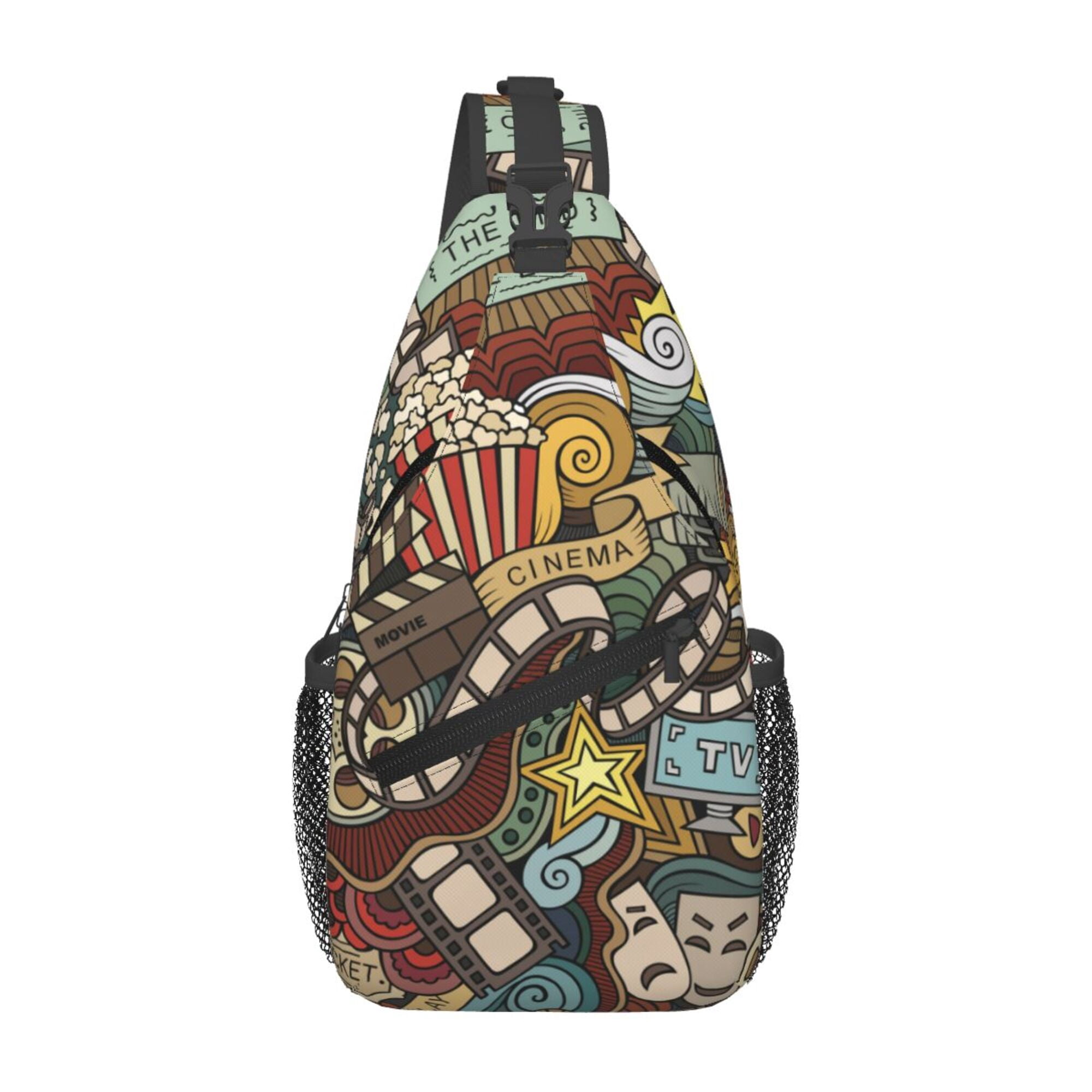 Dragon In Cave Sling Bag Crossbody Chest Backpack For Women 