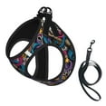 thumbnail image 1 of Doodles Musical Music Symbols Pet Leash Vest Small Dogs Cats Puppy Harness With Leash Reflective No Choke Small, 1 of 1