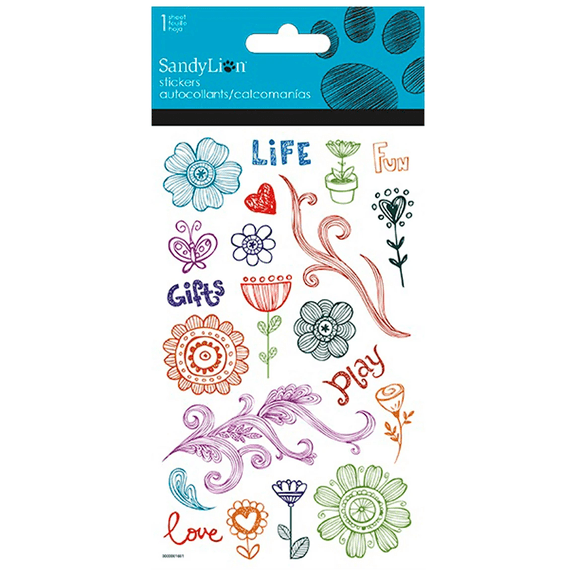 Doodles Stickers, Celebrate Spring, Add Blossoms, Joy and Life to Your Scrapbooking, Gear with Cheerful Designs That Capture the Fresh, Personalized Vibes of a Blooming Garden Season