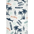 thumbnail image 1 of Doodles Summer Surfboards Tea Towels Set of 6 Palm Tree Shark Kitchen Dish Cloth with Hanging Loop, 18"x28"Lint-Free Absorbent Towel for Kitchen Drying Wiping and Cleaning, 1 of 7