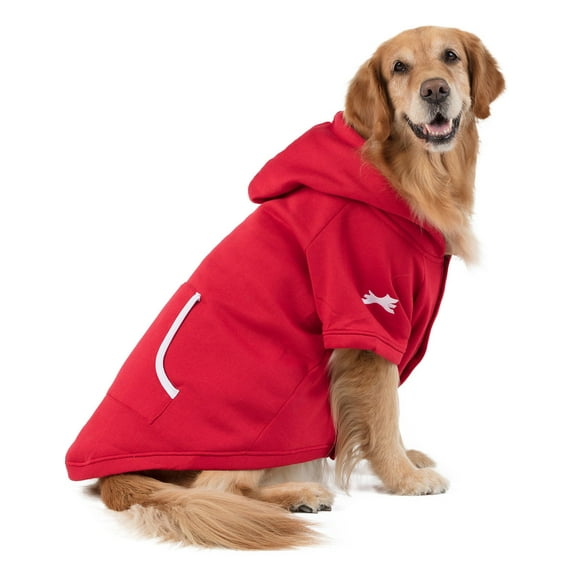 Doogie Joggies - Red & White Pet Hoodie (Pet - XSmall (Fits Up to 10 lbs))