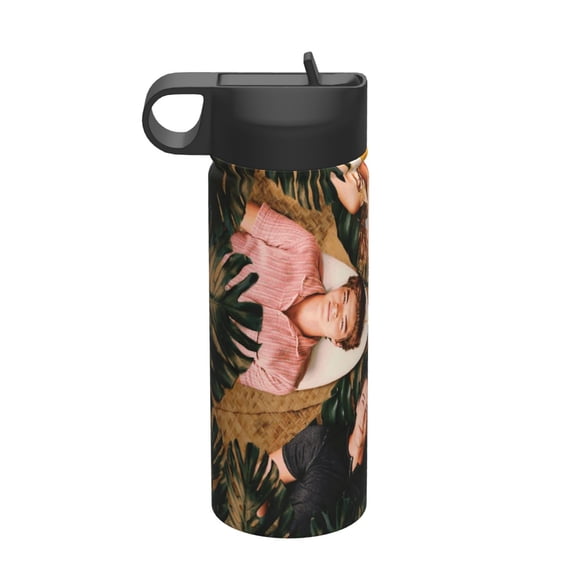 Doogie Kamealoha, M.D Kids Insulated Water Bottle With Straw - 18 Oz Stainless Steel Double Wall Vacuum Cup, Leakproof, Bpa Free, Suitable For Boys And Girls