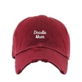 thumbnail image 1 of Doogle Mom Vintage Baseball Cap Embroidered Cotton Adjustable Distressed Dad Hat Maroon, 1 of 1