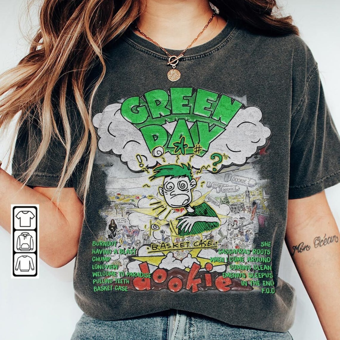 Dookie Basket Case Album Tracklist Band 90s Comfort Colors Shirt, the
