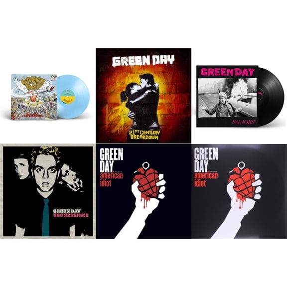 Dookie (X) (Baby Blue LP Vinyl) & 21St Century Breakdown & Saviors & Bbc Sessions (X) (2LP) & American Idiot (W/Poster) & American Idiot