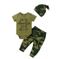 thumbnail image 1 of Dooleck Auntie Baby Boy Clothes Camo Outfit Short Sleeve Bodysuit Camouflage Pant Set, 1 of 8