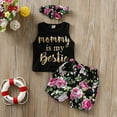 thumbnail image 1 of Dooleck Daddys Girl Baby Clothes Infant Toddler Letter Vest Top Shorts Set Outfit, 1 of 8