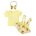 thumbnail image 1 of Dooleck Daddys Girl Baby Clothes Ribbed Shirt Top Strap Bowtie Bloomer Shorts Outfit, 1 of 8