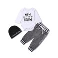 thumbnail image 1 of Dooleck New to the Crew Baby Outfit Infant Clothes Bodysuit Halen Pants Set Sleepwear, 1 of 7