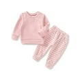 thumbnail image 1 of Dooleck Unisex Infant Girl Striped Shirt Halen Pant Set Female Outfit Sleepwear, 1 of 7