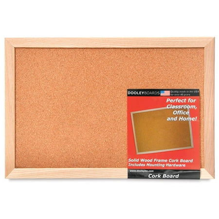 Dooleyboards Natural Cork Bulletin Board - 11'' x 17''
