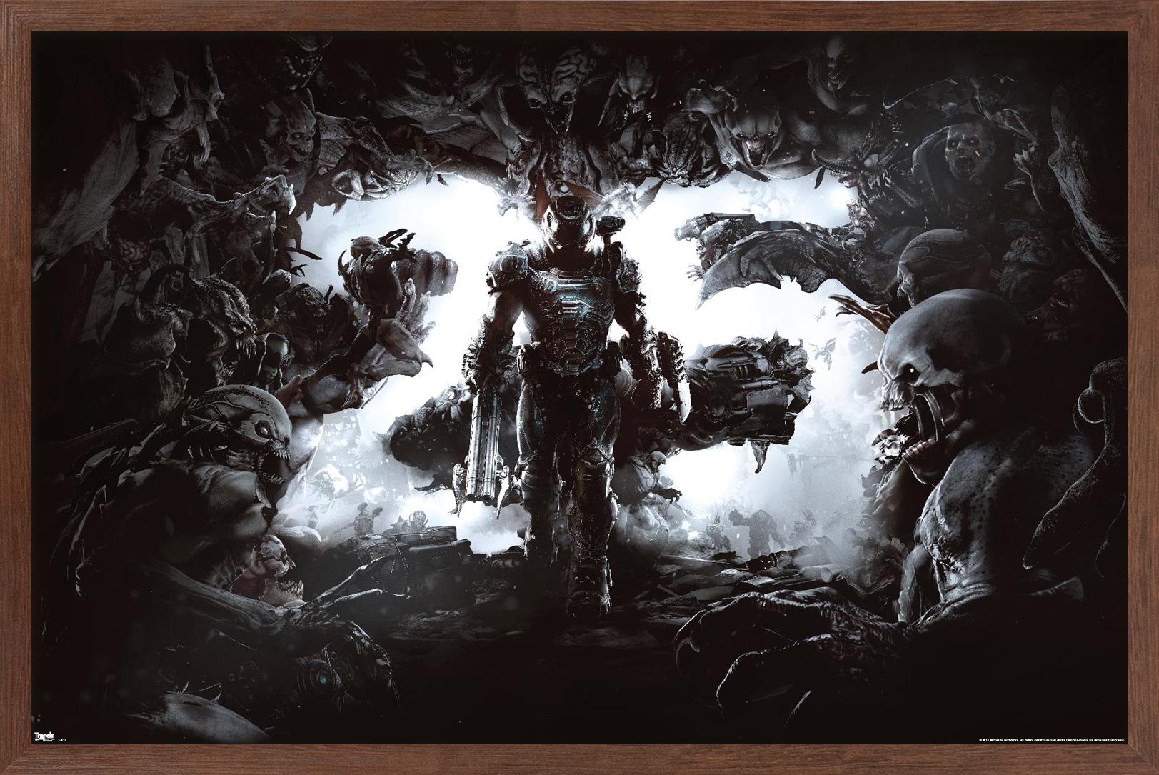 Doom - Anniversary Wall Poster, 22.375" x 34" Framed