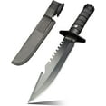 thumbnail image 1 of Doom Blade Serrated Fixed Blade Knife with Sheath, Survival Camping Knife, Hunting Knife, 1 of 5