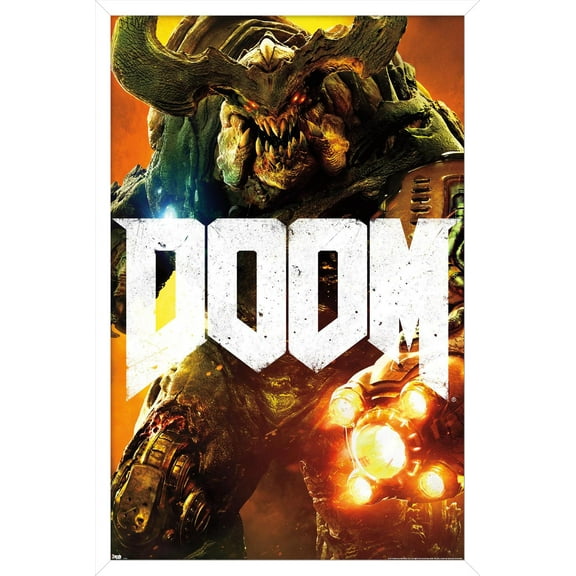 Doom - Cyber Demon Wall Poster, 14.725" x 22.375" Framed
