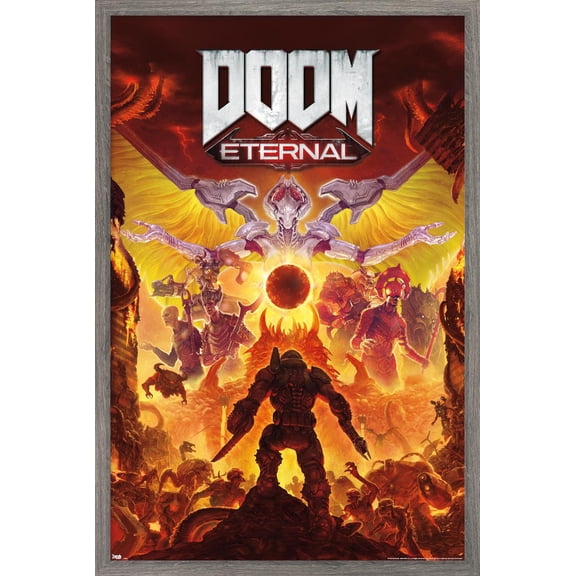 Doom Eternal - Maykr Wall Poster, 22.375" x 34" Framed