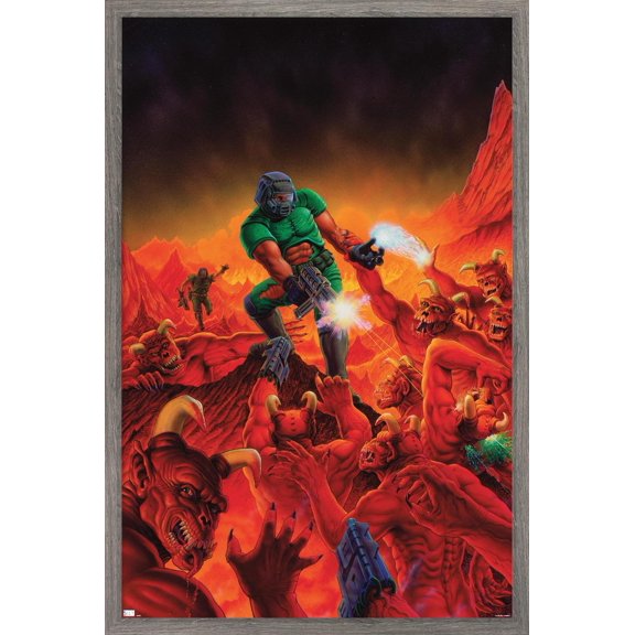 Doom - Legacy Key Art Wall Poster, 22.375" x 34" Framed