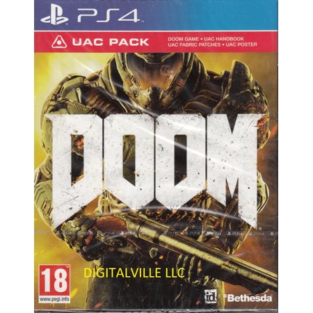 Doom PlayStation 4 PS4 with UAC Pack Brand New Factory Sealed